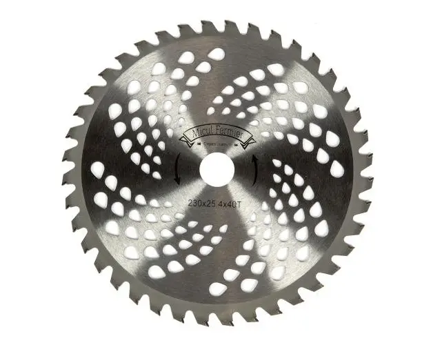 Disc pentru motocositoare Micul Fermier, 40T Vidia, 230 x 25.4 x 1 mm