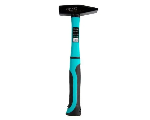 Ciocan pentru lacatus forjat Detoolz, coada fibra de sticla, PP cu TPR, 800 g