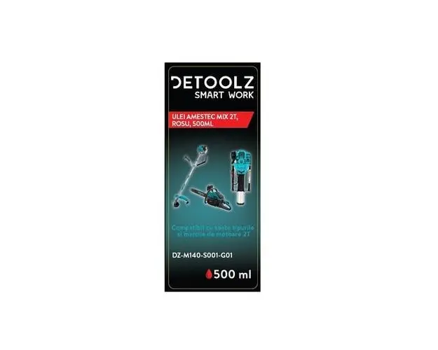 Ulei amestec mix 2T Detoolz, 500 ml