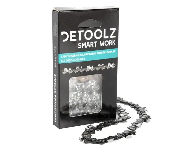 Lant pentru drujba Detoolz, pas 0.325, 64 pinteni, 32 dinti, grosime canal 1.5 mm