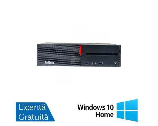 Calculator Sistem PC Refurbished LENOVO M700 SFF, Intel Core i5-6500 3.20GHz, 8GB DDR4, 256GB SSD, DVD-RW + Windows 10 Home