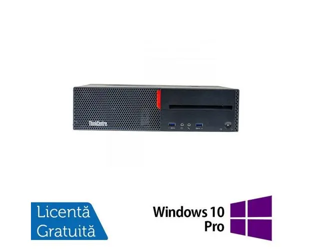 Calculator Sistem PC Refurbished LENOVO M700 SFF, Intel Core i5-6500 3.20GHz, 8GB DDR4, 256GB SSD, DVD-RW + Windows 10 Pro