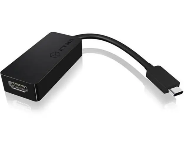 Adaptor RaidSonic, IcyBox USB tip C la HDMI, Negru