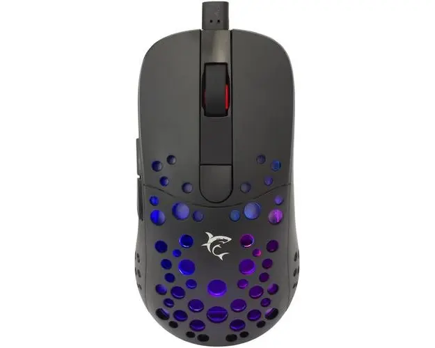 Mouse gaming White Shark GM-9004 TRISTAN, RGB / 12.000 dpi (Negru)