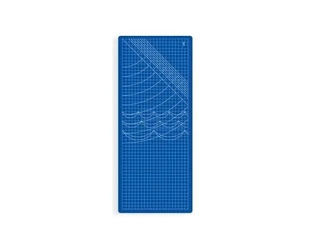 Plansa pentru croi KAI CB-143, 3 straturi PVC, dimensinune 1430x600 mm, efect de autoreparare, inscriptionata, gradata, folosita pe ambele parti