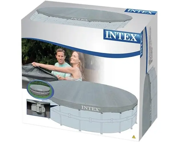 Prelata Intex Deluxe 28040, pentru piscine rotnde cu diametrul 4.88m