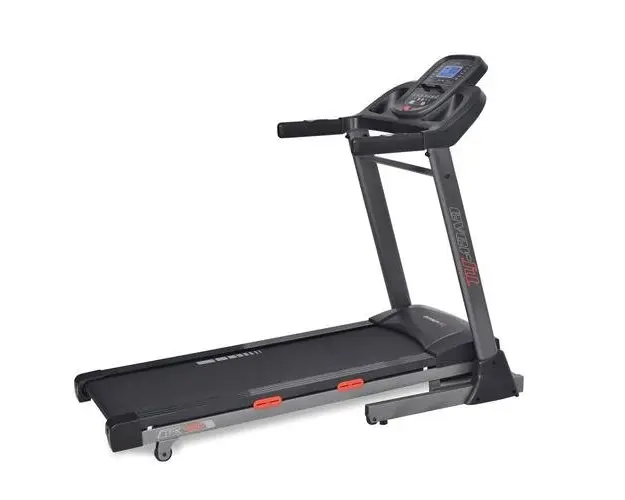 Banda de alergare EVERFIT TFK-450, Motor 3 CP, Greutate utilizator 100 Kg, Inclinatie 15%, Viteza 16 km/h, Sistem de amortizare, Suport telefon/tableta