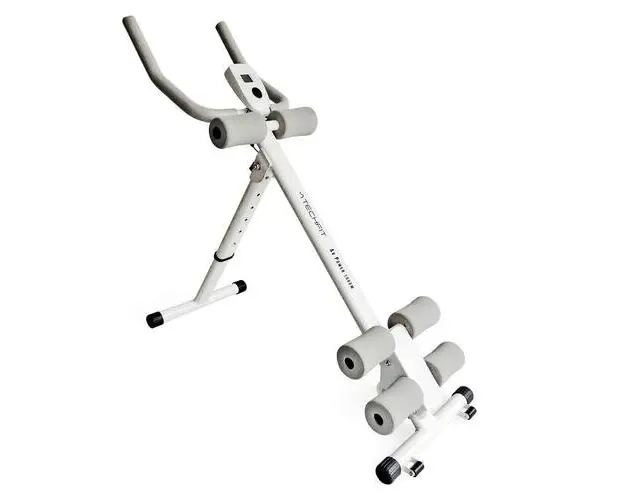 Aparat abdomene TECHFIT AB1000 Power, Greutate maxima utilizator 110 Kg, Pliabil, Alb