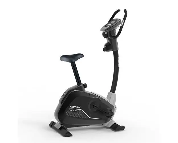 Bicicleta fitness exercitii KETTLER AVIOR M, Volanta 6 Kg, Greutate utilizator 110 Kg, Ghidon reglabil, Roti transport, Negru