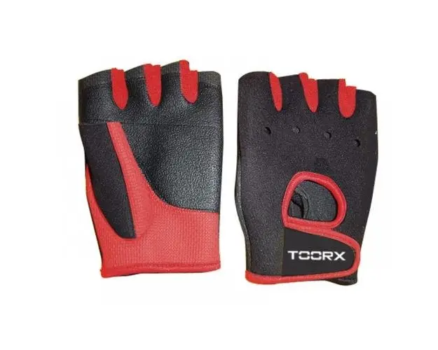Manusi antrenament neopren TOORX L, Negru/Rosu