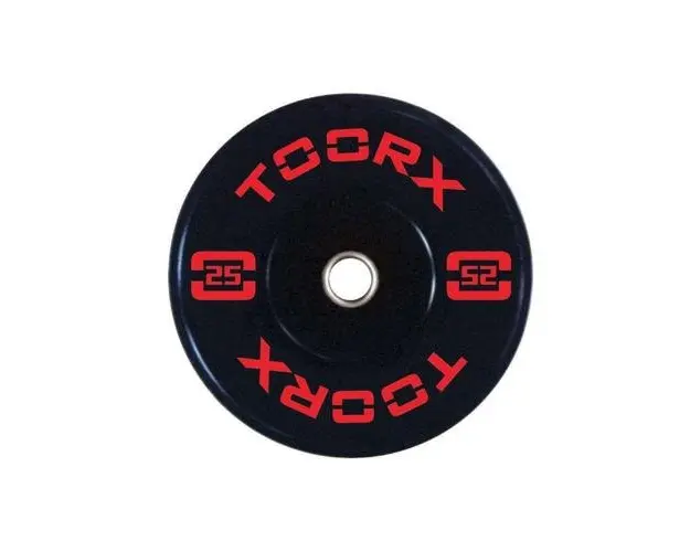 Disc Toorx antrenament 25 Kg, Diametru orificiu 50 mm, Negru