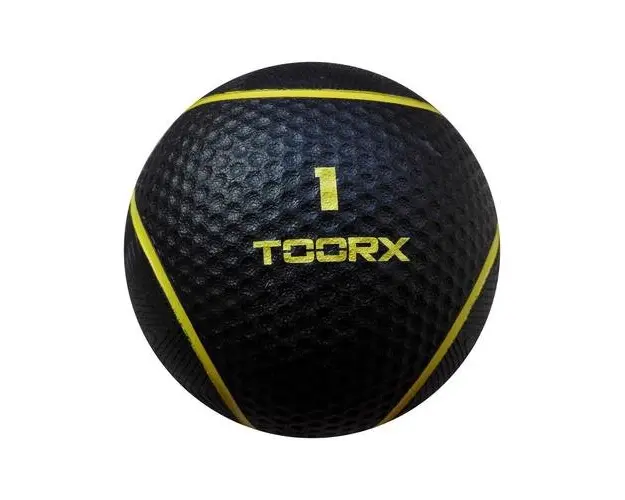 Minge medicinala TOORX 1 Kg, Diametru 19.5 cm, Negru/Galben