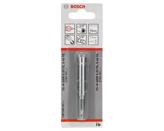 Adaptor bit magnetic Bosch 1/4 , 75 mm