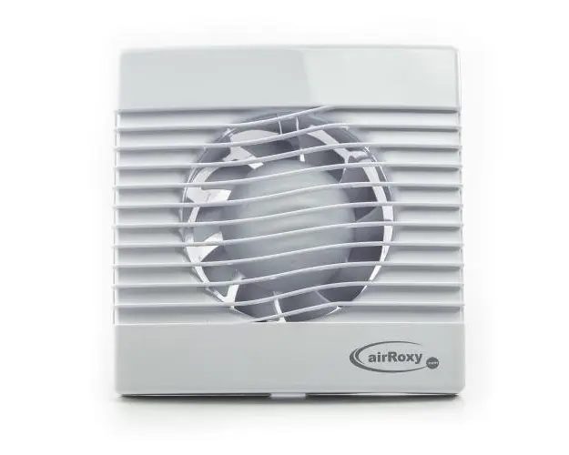 Ventilator baie Airroxy, model pRim 100 TS, Debit 104 mc/h, Timer, Alb