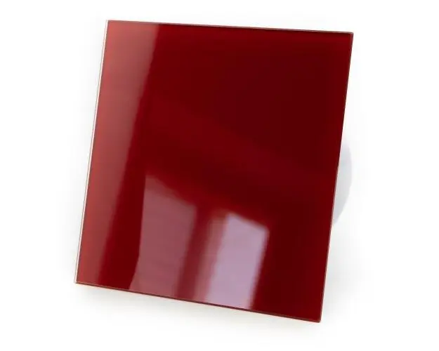 Panou frontal airroxy model dRim din sticla, 175x175, Rosu