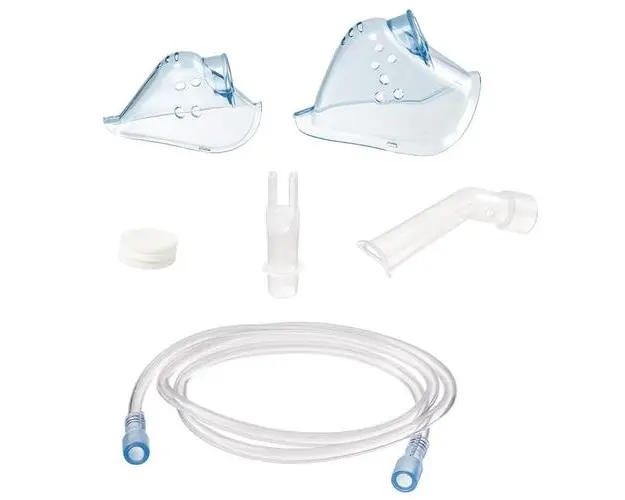 Kit accesorii pentru aparatele de aerosoli Vitammy Gattino, masca pediatrica si adulti, piesa bucala, piesa nazala, filtre de aer, furtun