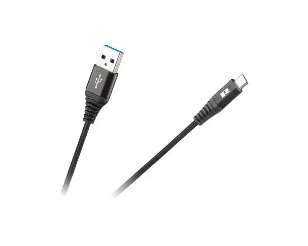 Cablu USB - micro USB, Rebel, 50 cm, Negru