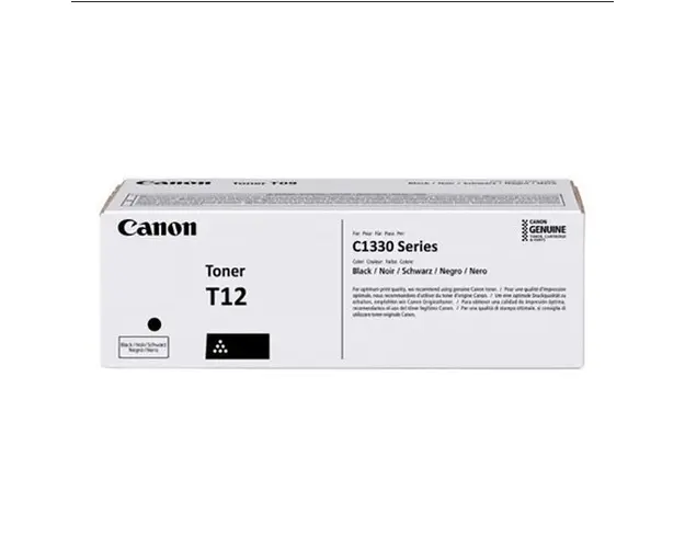 Toner Canon CRG-T12, 7.4k pagini, pentru Color imageCLASS X LBP1333C i-SENSYS X C1333i imageCLASS X C1333iF (Negru)