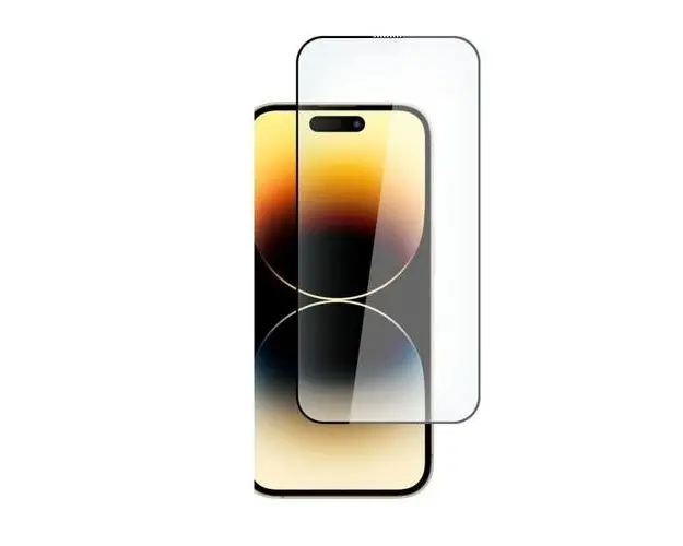 Folie protectie HOFI Full Cover Pro Tempered Glass 0.3mm compatibila cu iPhone 15 Pro Max, Transparent/Negru