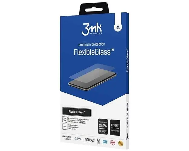 Folie de protectie din sticla hibrida, 3mk, Compatibila cu Galaxy Z Fold5, Transparent