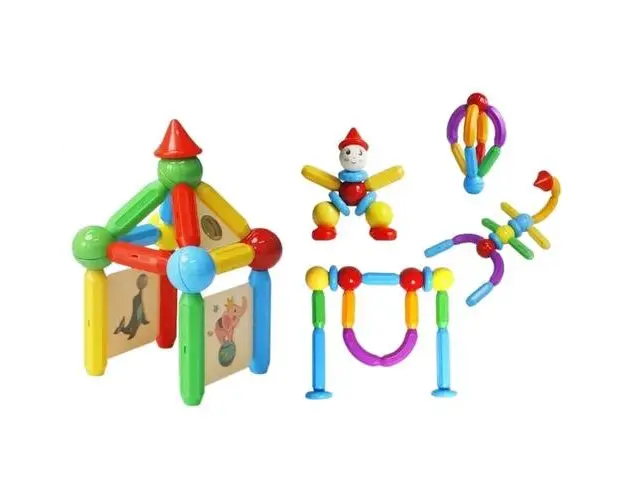 Set de constructie magnetic STICK 48 piese MAGPLAYER