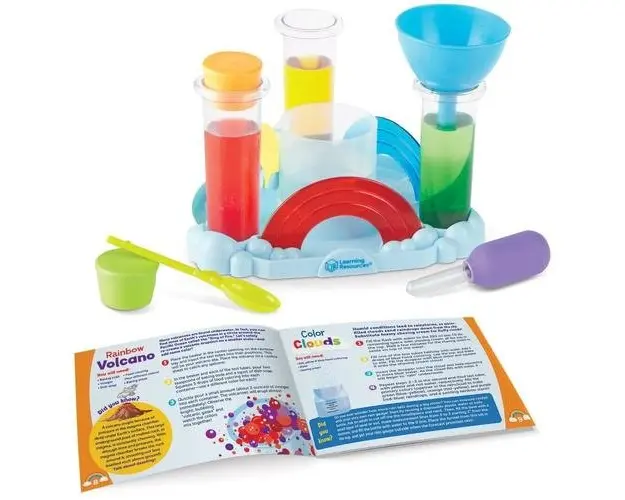 Joc stiintific, set de 10 experimente Curcubeul reactiilor Learning Resources