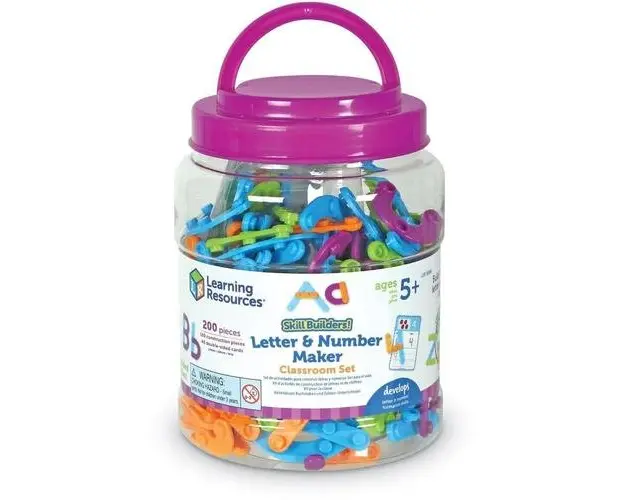 Set constructie Litere si cifre 160 de piese Learning Resources