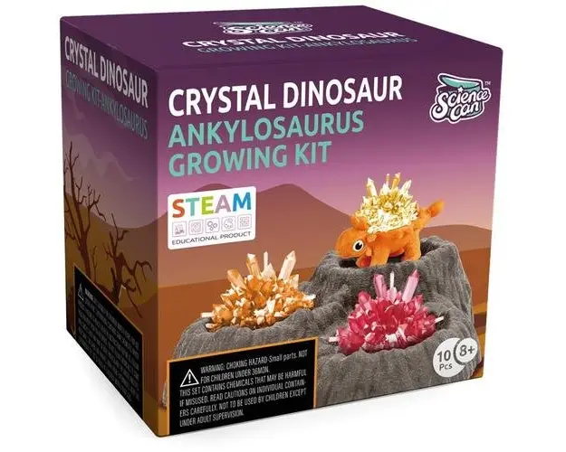 Set experimente Cristal si dinozaur (Ankylosaurus) Topbright