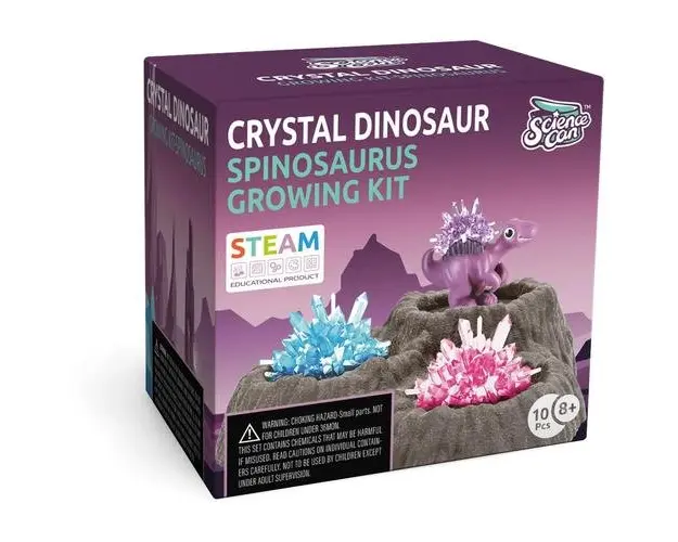 Kit experimente 10 piese - Cristal si dinozaur Edaphosaurus Topbright