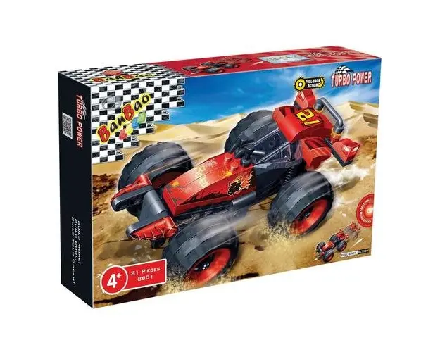 Set de constructie multicolor Ban Bao 81 piese, Masina Rodeo