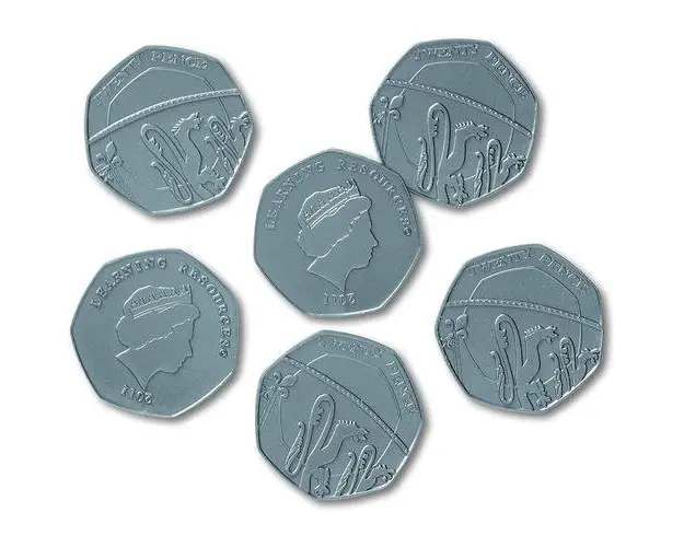 Set de monede de jucarie 50 penny, Learning Resources