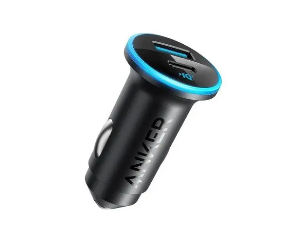 Incarcator auto Anker 323 52.5W, USB-C, USB-A, Power Delivery, PowerIQ 3.0 (Negru)