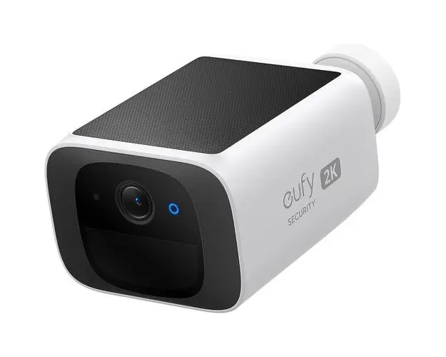 Camera de supraveghere eufy SoloCam S220, Wireless, Panou Solar, Rezolutie 2K, 2.4 GHz Wi-Fi, IP67 (Alb)