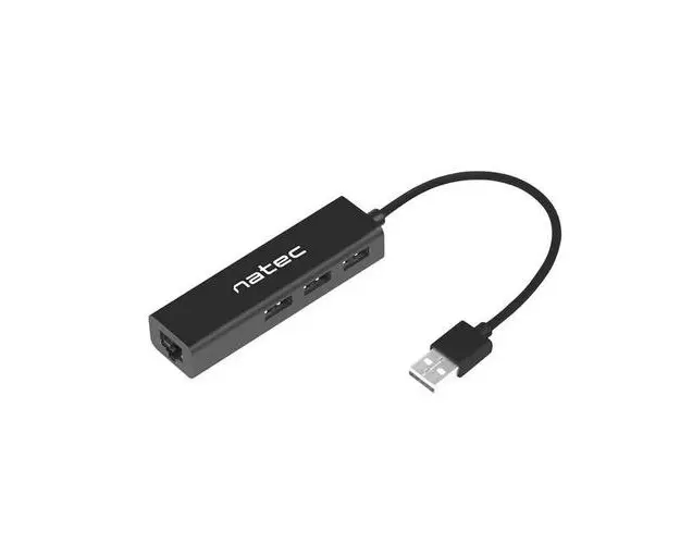 Hub, Natec, Dragonfly, USB2.0, Negru, NHU-1413