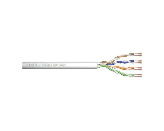 Cablu de retea, Digitus, CAT6A, U-FTP, Lungime 100 m, Gri
