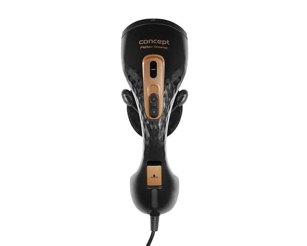 Aparat de calcat vertical cu abur Concept NO8000, 1300 W, 150 ml, Abur 25 gr/min (Negru/Auriu)