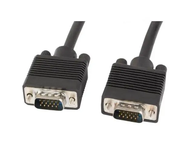 Cablu conectare ecranat cu miez de ferita, Lanberg, VGA tata/VGA tata , 15 m, Negru