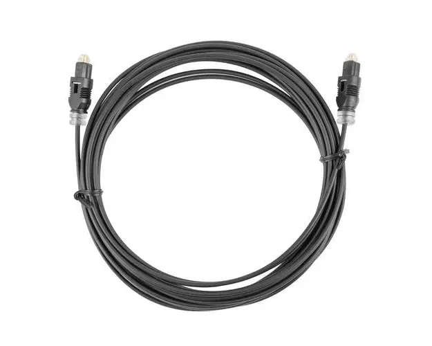 Cablu audio optic digital, lungime 3 m, Lanberg 42241, 2 conectori tip TosLink tata, negru