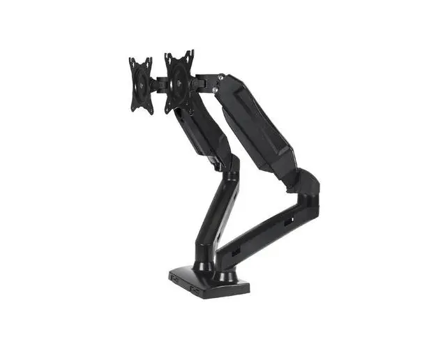 Suport de birou, reglabil, 13-27 inch, aluminiu, brate reglabile, Negru, Maclean, MC-861
