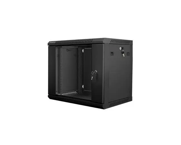 Dulap metalic montat pe perete Lanberg , 12U , 600x600mm , Negru