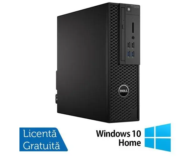 Calculator Sistem PC Refurbished Workstation Refurbished Dell Precision 3420 SFF, Intel Core i7-6700 3.40 - 4.00GHz, 8GB DDR4, 256GB SSD, DVD-RW + Windows 10 Home
