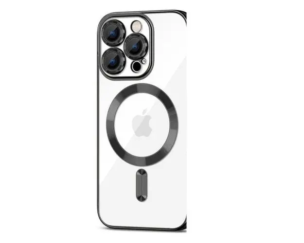 Carcasa TECH-PROTECT MAGSHINE MagSafe compatibila cu iPhone 15 Pro Max, Negru