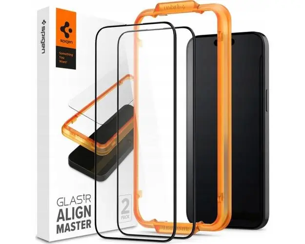Sticla securizata pentru iPhone 15 Pro, Spigen, Transparent