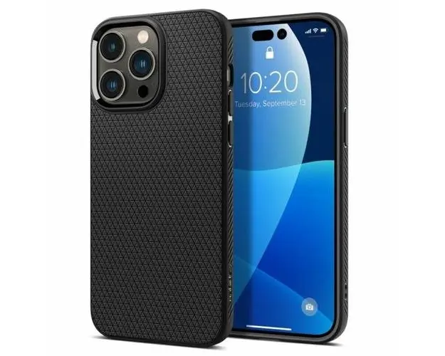 Husa cover pentru iPhone 15 Pro Max Spiggen, Negru