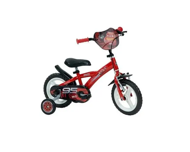 Bicicleta pentru copii Disney Cars, roti 12inch, Rosu
