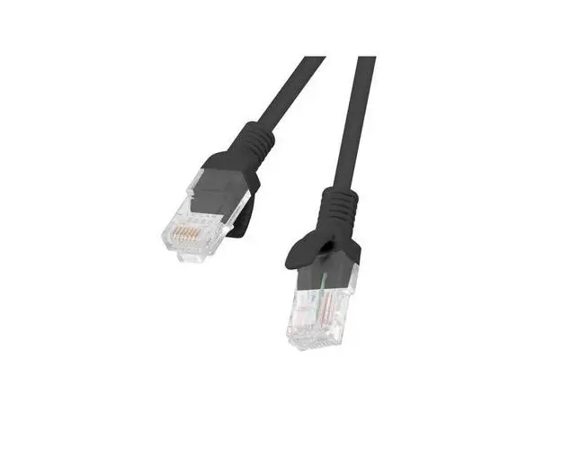 Cablu Lanberg Patchcord RJ45 cat. 5e UTP 5m, Negru