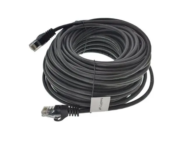 Cablu UTP, Lanberg 40677, cat 5e, mufat 2xRJ45, lungime 20m, AWG 26, 100 MHz, de legatura retea, ethernet, Negru