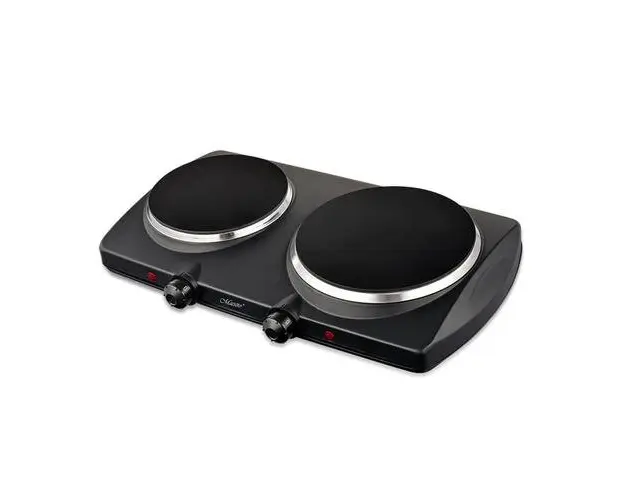 Plita electrica Maestro MR-773-2 2000W Dublu zonas Ceramica (Negru)