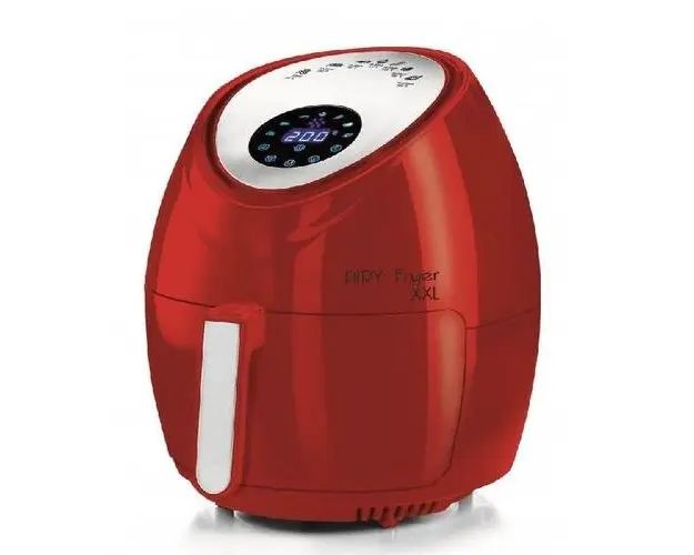 Friteuza cu aer cald, Ariete, 4618/01, Air XXL, 7 programe, Capacitate 5.5 l, 1800 W, Rosu