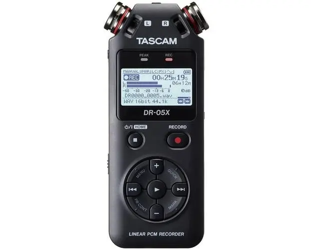 Recorder portabil Tascam DR-05X, 128 GB, USB, Negru
